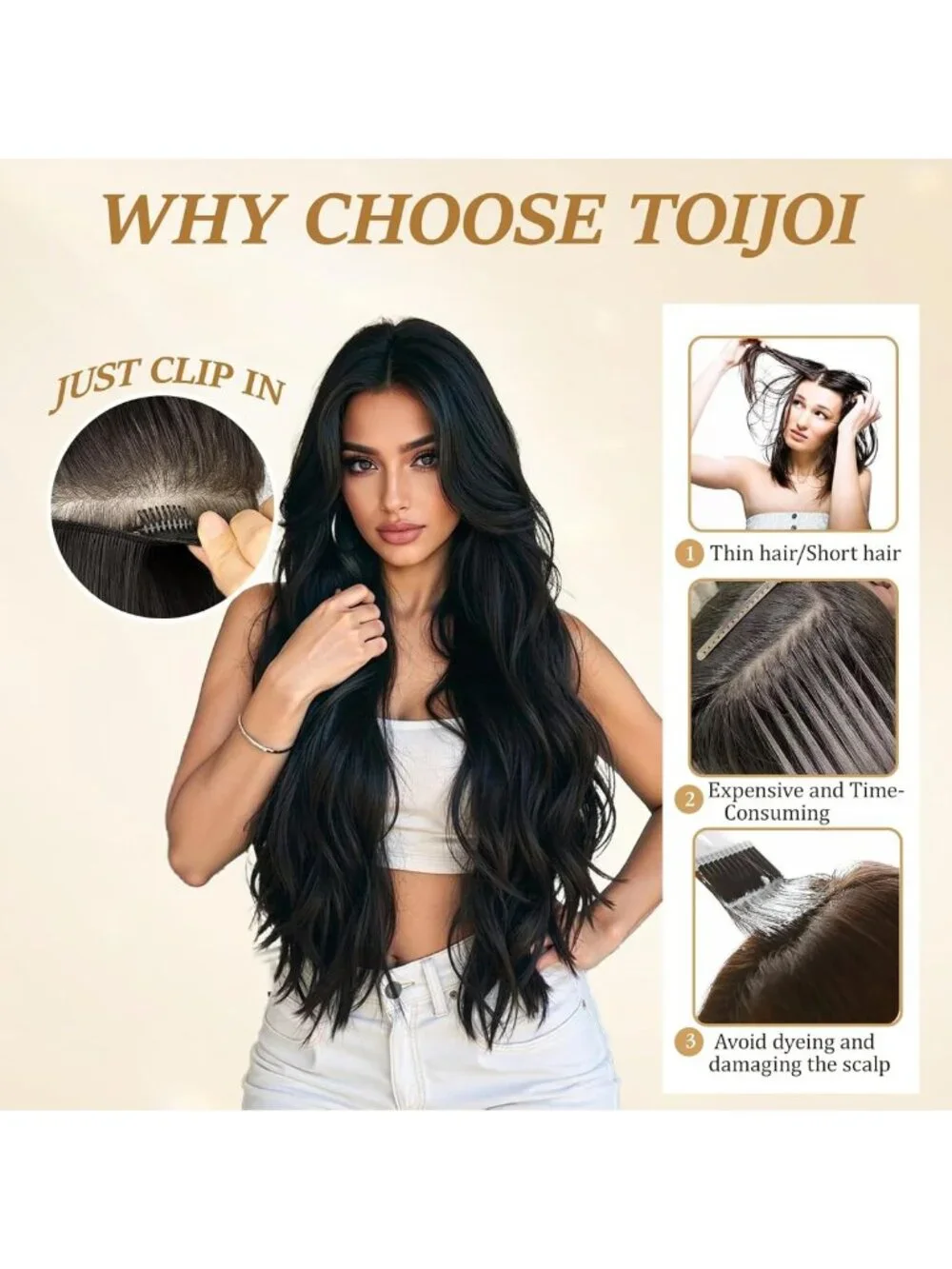 Chocolate Brown Clip-In Hair Extensions 16